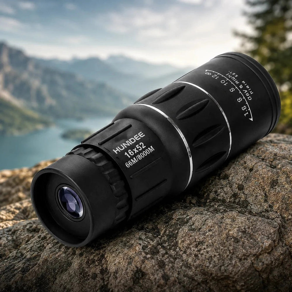 Telescopio Monocular Visión HD 16x52 🔭 Con Soporte para Celular