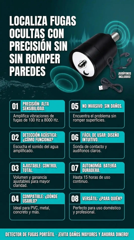 Detector de Fugas de Agua por Sonido 💧 Encontrá la Fuga Sin Romper Nada — 1