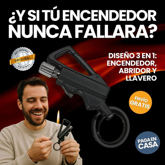 Encendedor, Abridor y Llavero 3 en 1 🔥 Cerilla Permanente — 1