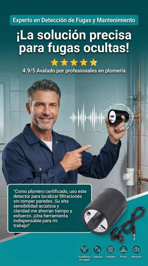 Detector de Fugas de Agua por Sonido 💧 Encontrá la Fuga Sin Romper Nada — 2