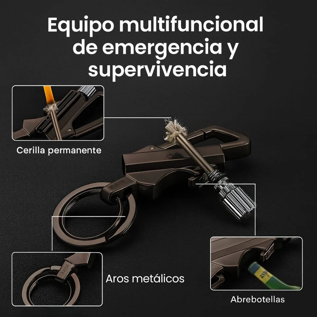 Encendedor, Abridor y Llavero 3 en 1 🔥 Cerilla Permanente — 3