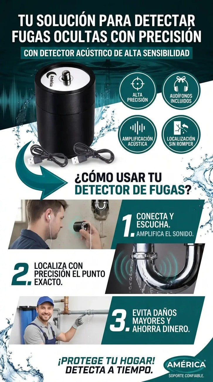 Detector de Fugas de Agua por Sonido 💧 Encontrá la Fuga Sin Romper Nada — 4