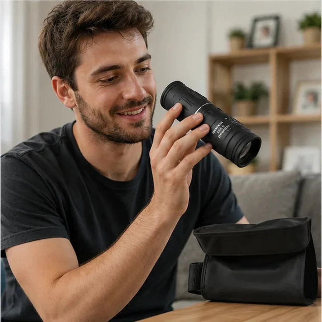 Telescopio Monocular Visión HD 16x52 🔭 Con Soporte para Celular